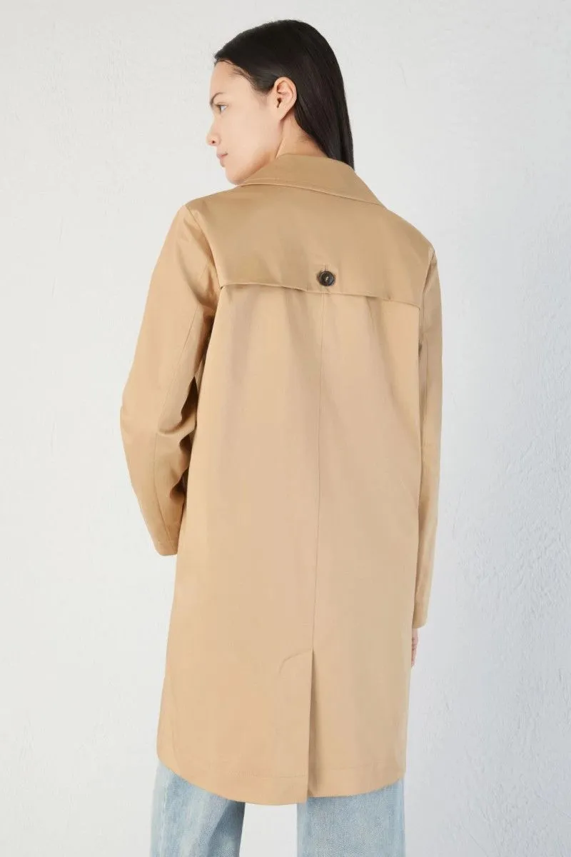 Trench monopetto donna Biscotto