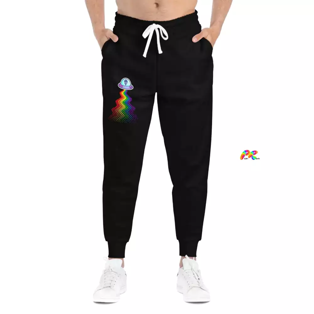 Unisex UFO Rainbow Athletic Joggers