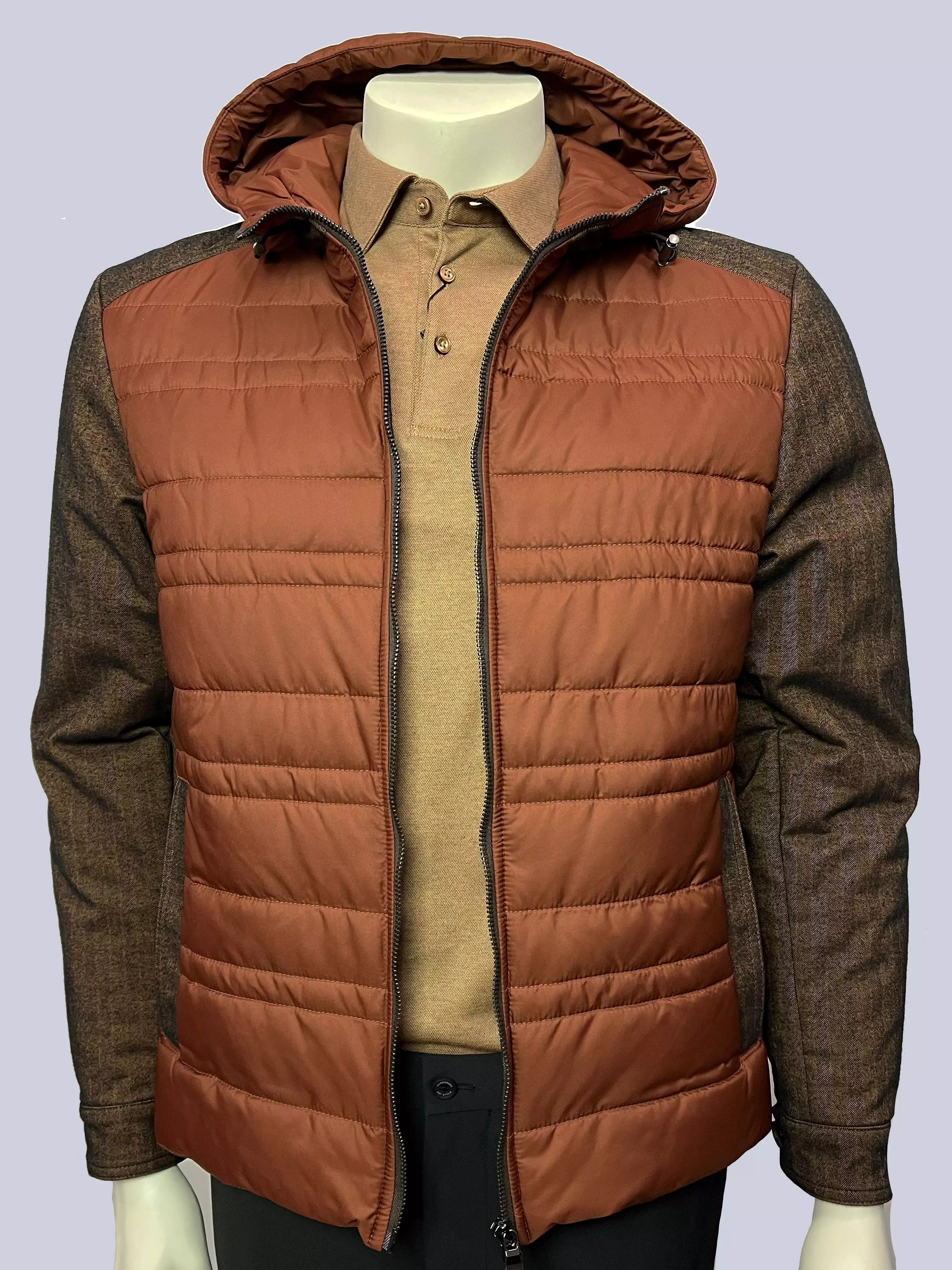 Waterville Men's Miles Quilted Jacket - ORANGE