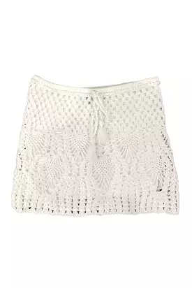 White Crochet Skirt