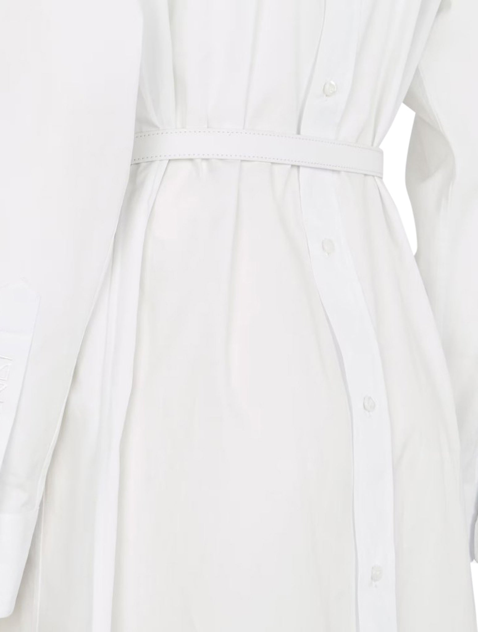 White poplin dress